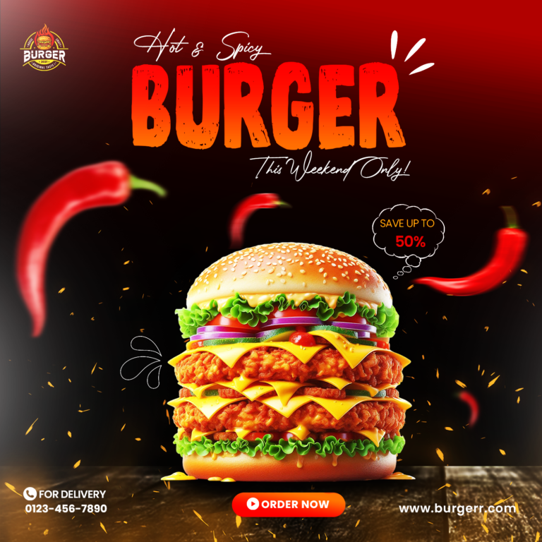 Best Digital Marketing Specialist In Malappuram | Burger poster